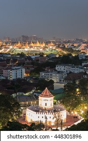 Phra Sumen & Sanam Luang, Evening Shot 