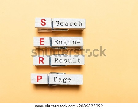 Phrase search engine result page on clothes pegs against yellow background.