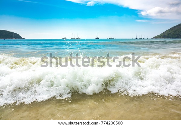 Phuket Beach Blue Green Wave Sea Stock Photo Edit Now