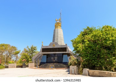 Phuket, Thailand -  February 20, 2019: Kanchanapisek or The Golden Jubilee Lighthouse  at Laem Promthep Cape.