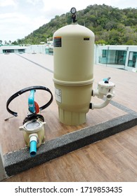 Phuket Thailand May 01 2020  Pool Water Pressure Regulator On Nature Background