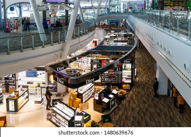 Phuket, Thailand - November 9th 2016: Duty Free Shopping In Phuket International Airport. The Shops Are A Monopoly Run By King Power