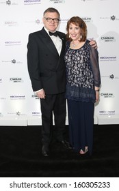 Phyllis Logan And Kevin McNally Arriving At The Downton Abbey ChildLine Ball Held At The Savoy, London. 24/10/2013