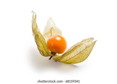physalis fruit on white background