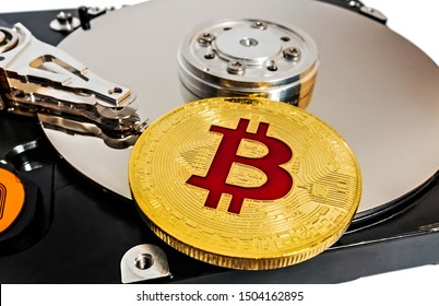 hard disk with bitcoins