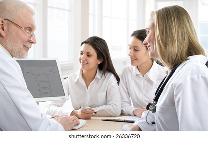 Physicians analyzing their work