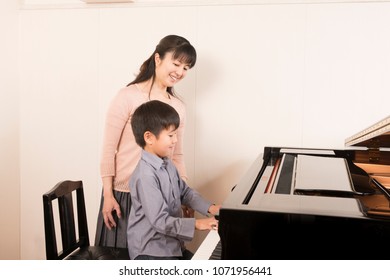a piano class
