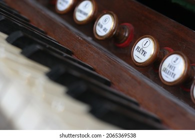 piano close-up keys and panel