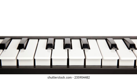 Piano Isolated On Black Background