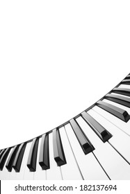Piano keyboard. Abstract background with a field for text