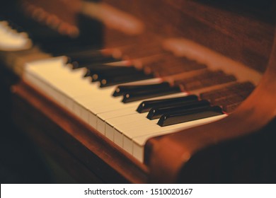 Piano Keyboard At A Jazz Club