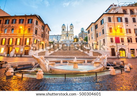 piazza de spagna in rome, italy