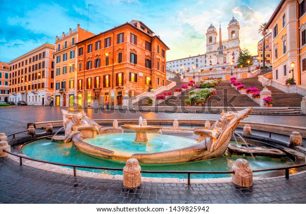 Piazza De Spagna Rome Italy Spanish Stock Photo Edit Now