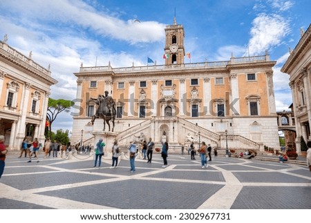 Piazza del Campidoglio in Capitoline Hill, Rome, Italy