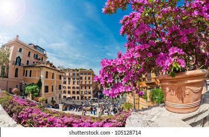 Piazza Di Spagna In Rome, Italy