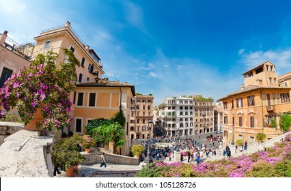 Piazza Di Spagna In Rome, Italy