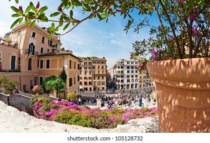 Piazza Di Spagna In Rome, Italy