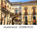 Piazza Duomo main square in Acireale town in Sicily, Italy.