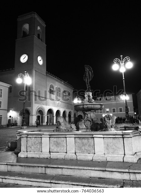 Piazza Xx Settembre Fano Marche Italia Stock Photo Edit Now