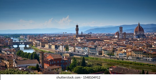 Piazzale Michelangelo View Florence Italy