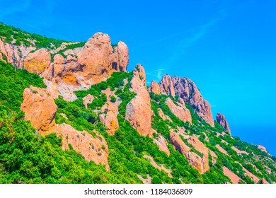 Pic Du Cap Roux At Esterel Massif In France
