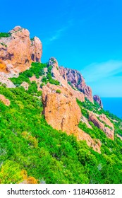 Pic Du Cap Roux At Esterel Massif In France
