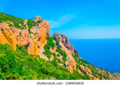 Pic Du Cap Roux At Esterel Massif In France
