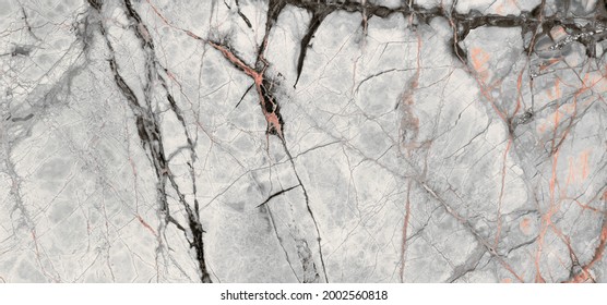 Picasso grey marble background with brown curly veins across the surface, Surface rock gray stone with a pattern of Emperador marble, Close up of abstract texture with high resolution, polished quartz