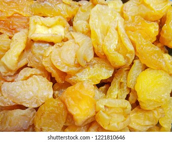 Pices Of Dried Pear Close Up