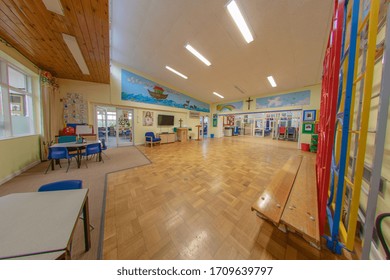 Pickering, Yorkshire 23rd April 2019: Photo Of The St Joseph's Roman Catholic Primary School In The Village Of Pickering In York UK Showing The Schools Sport Hall