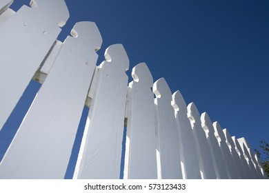 Picket Fence As Concept Of Real Estate.