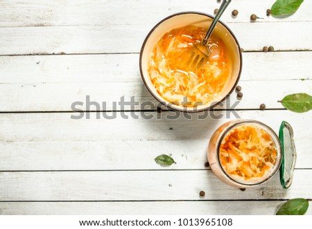 Similar – Image, Stock Photo Preserved and fermented food in jars