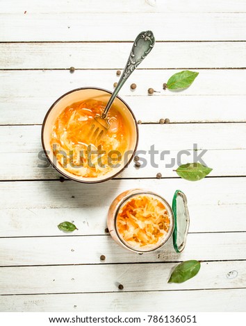 Similar – Image, Stock Photo Preserved and fermented food in jars