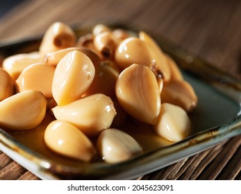 Pickled Garlic Pickled in Vinegar - Powered by Shutterstock