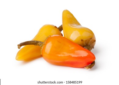 Pickled Pepper Isolated On White