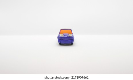 Pickup Truck, Front View, Toy Car, Color Blue Truck.