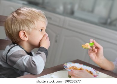 Picky Eater Denying To Eat Saying No To Food