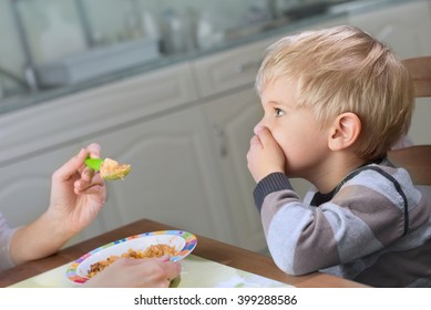 Picky Eater Denying To Eat Saying No To Food