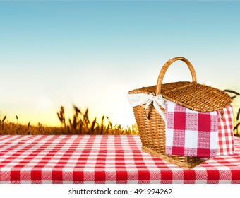 Picnic basket.