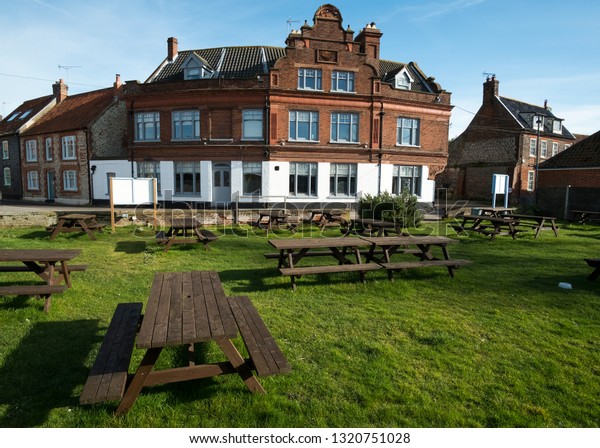 Picnic Bench Seating Pub Garden Image Stock Photo Edit Now