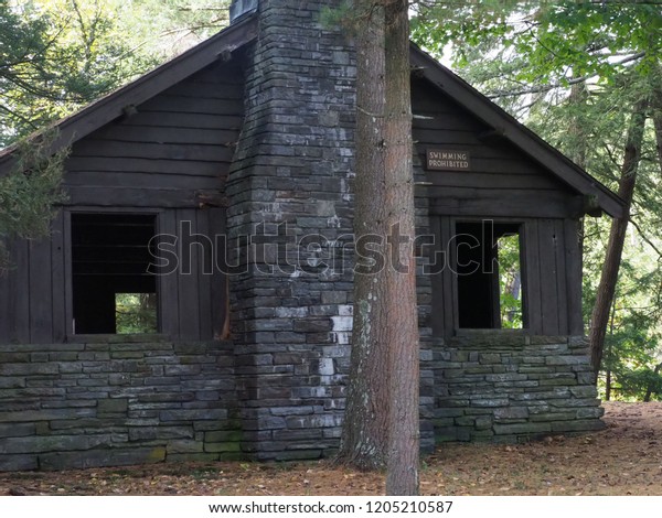 Picnic Cabin Glen Lake Watkins Glen Stock Photo Edit Now 1205210587