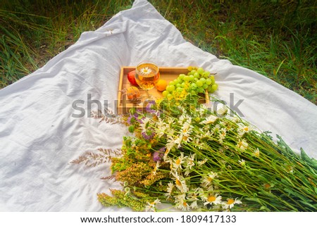 Similar – Wooden box filled with vegetables and flowers