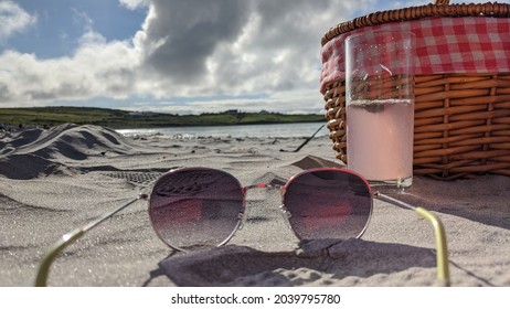 Picnic On The Beach In Cleggan Ireland.