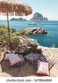 Picnic setting by Es Vedra Ibiza 