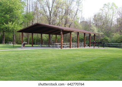 The Picnic Shelter In The Park.