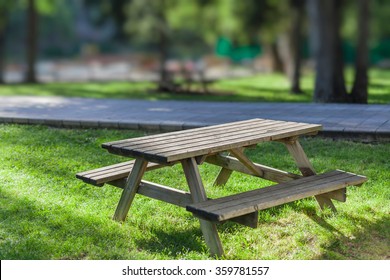 Picnic Table In Park