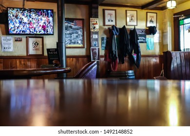 Picton,NZ-August 21,2019 Atmosphere In Irish Bar In Picton NZ 