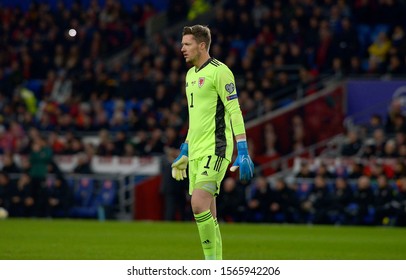 Picture Andrew Dowling Photography, Football, Uefa European Championships Qualifier 2020, Wales V Hungary, Cardiff, 19/11/19

Wales’ Wayne Hennessey

