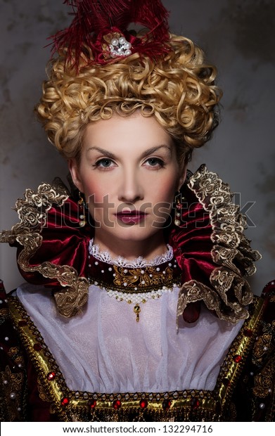 Picture Beautiful Haughty Queen Royal Dress Stock Photo (Edit Now ...