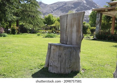 Picture Of A Beautiful Wooden Chair. 